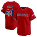 Custom #41 Red CLE Baseball Shirt Top