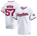 Custom #57 White CLE Baseball Shirt Top