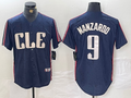 Custom #9 Navy 2024 City Connect CLE Baseball Shirt Top