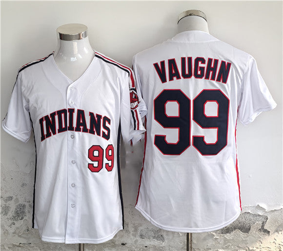 Custom #99 White CLE Baseball Shirt Top