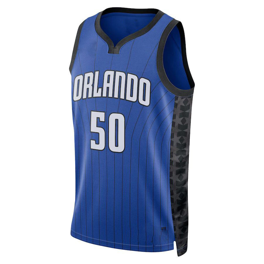 Custom #50 Blue 2022 ORL Basketball Shirt Top