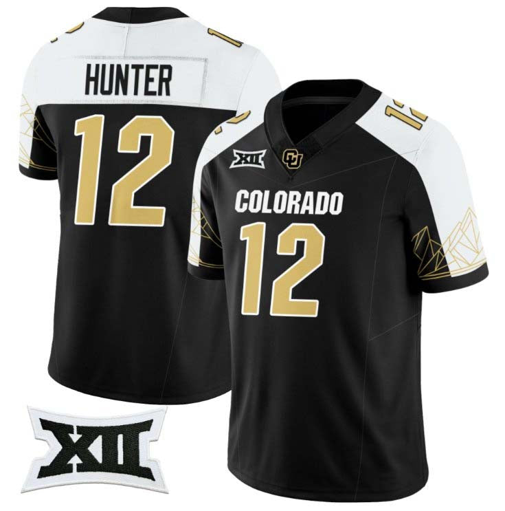 Custom #12 Black 2024 Football Shirt Top