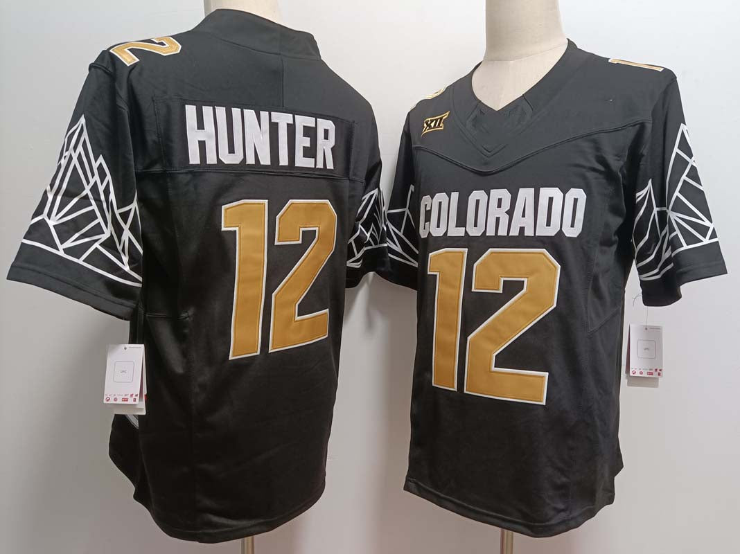 Custom #12 Black College Shirt Top