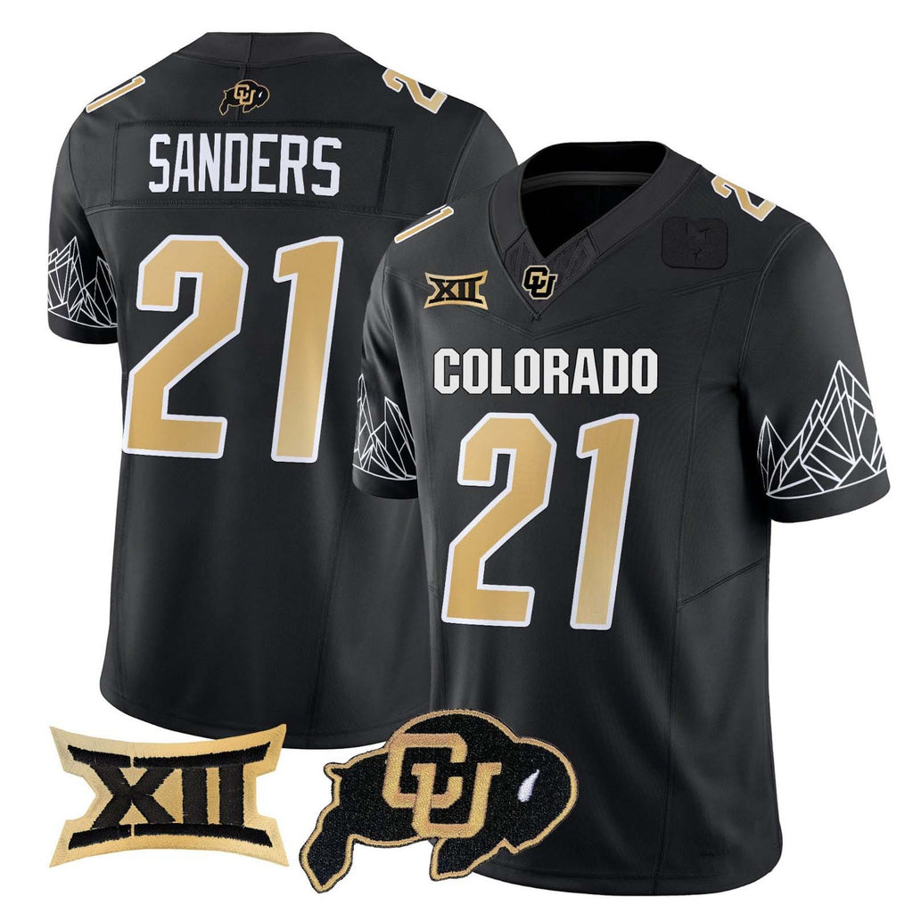Custom #21 Black 2024 Football Shirt Top