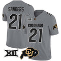 Custom #21 Gray 2024 Football Shirt Top
