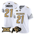 Custom #21 White 2024 Football Shirt Top