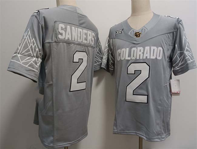 Custom #2 Grey 2024 Football Shirt Top