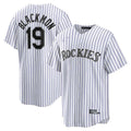 Custom #19 White COL Baseball Shirt Top