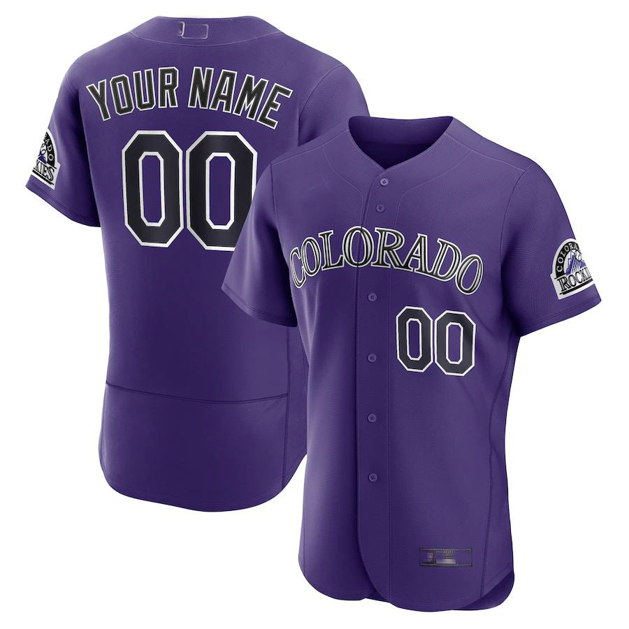 Custom Purple COL Baseball Shirt Top