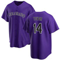 Custom #14 Purple COL Baseball Shirt Top