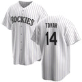 Custom #14 White COL Baseball Shirt Top