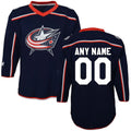 Custom Blue CBJ Hockey Shirt Top