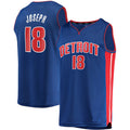 Custom #18 Blue 2021 DET Basketball Shirt Top