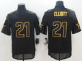 Custom #21 Black DAL Football Shirt Top