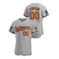 Custom Gray 2022 BAL Baseball Shirt Top