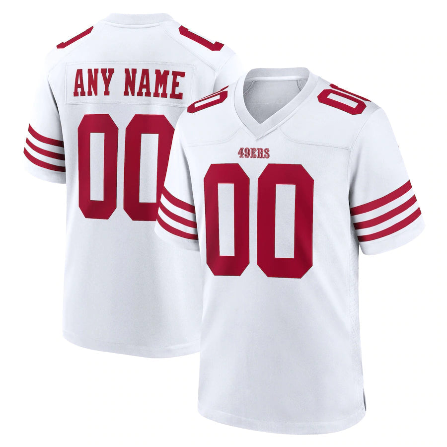Custom White 2022 SF Football Shirt Top