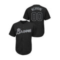 Custom Black ATL Baseball Shirt Top