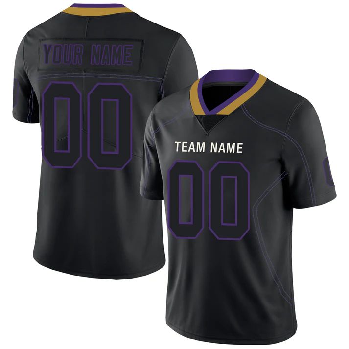 Custom Black BAL Football Shirt Top