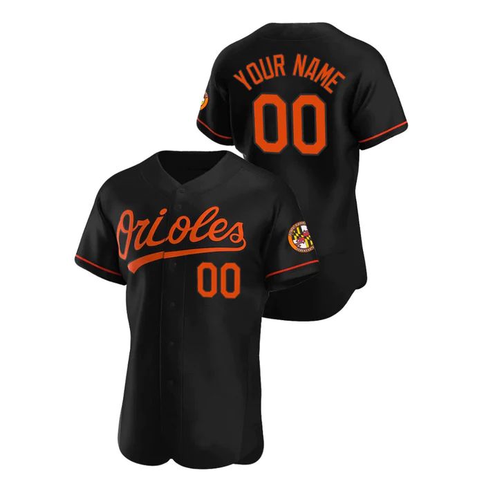 Custom Black BAL Baseball Shirt Top