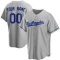 Custom Grey LAD Baseball Shirt Top