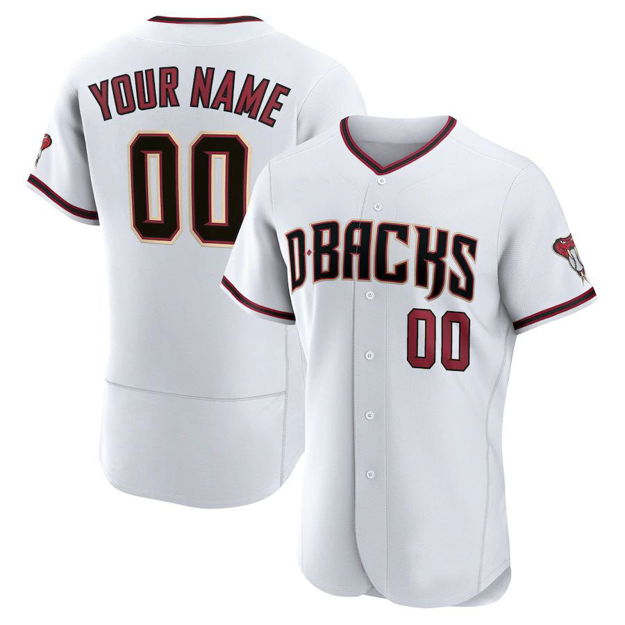 Custom White Baseball Shirt Top