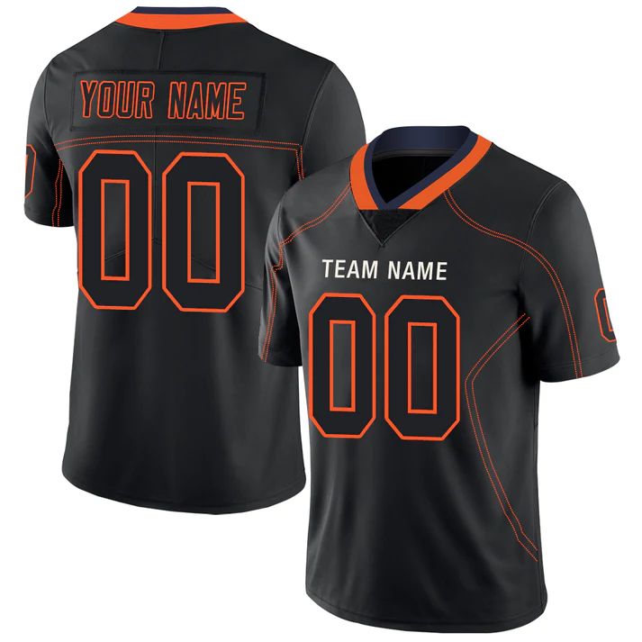 Custom Black CHI Football Shirt Top