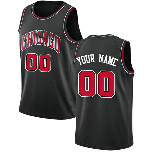 Custom Black CHI Basketball Shirt Top