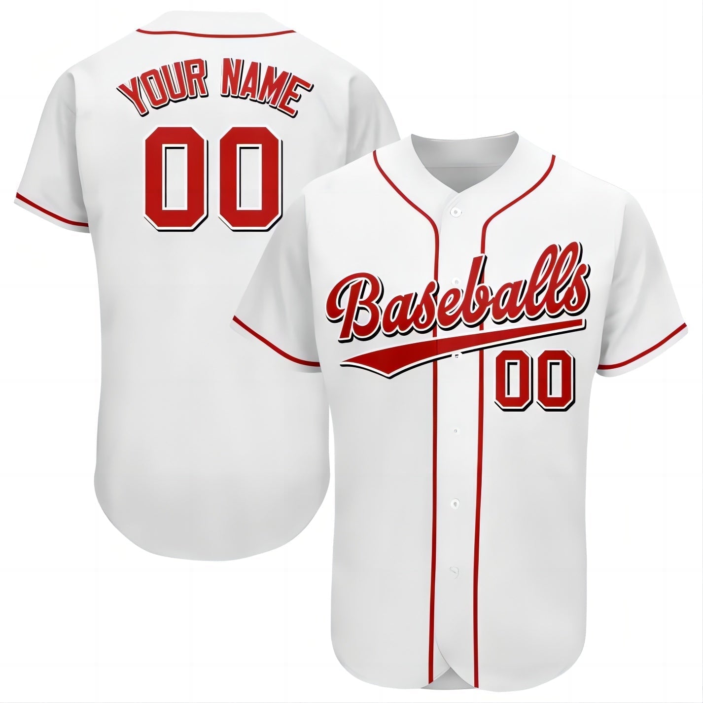 Custom CIN Baseball Shirt Top