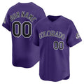 Custom Purple COL Baseball Shirt Top