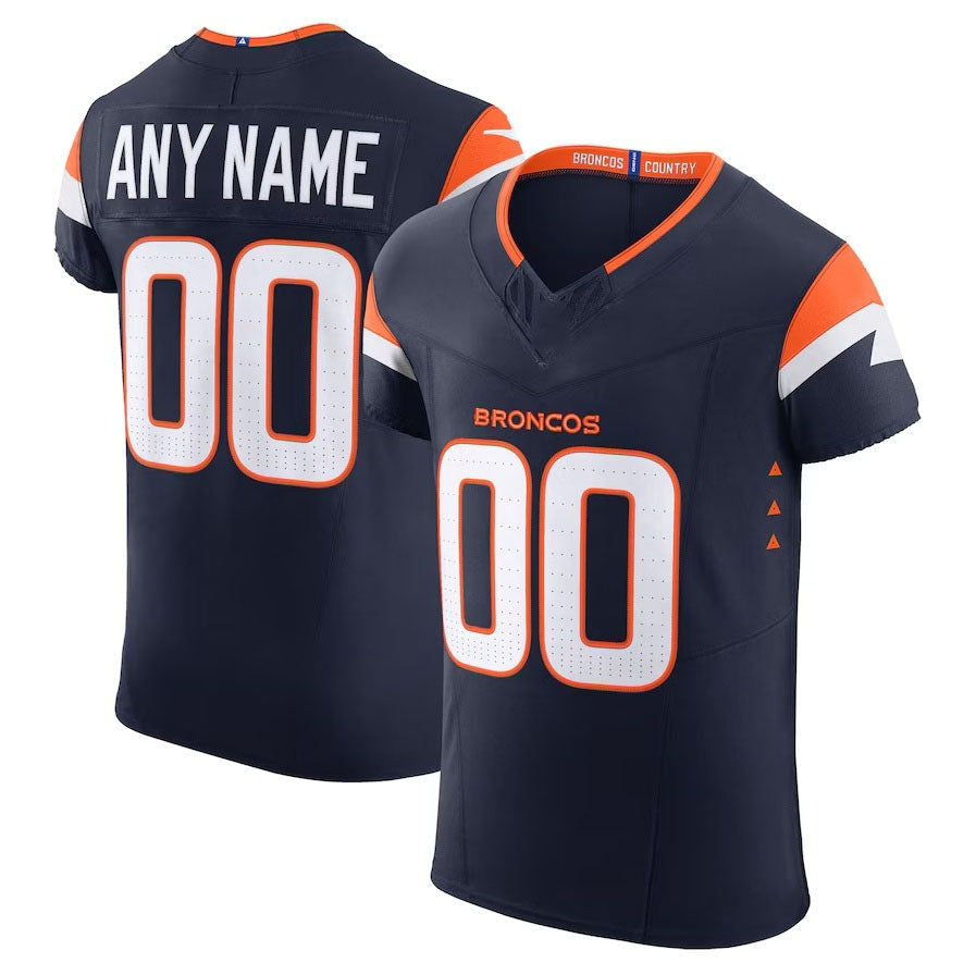 Custom Navy DEN Football Shirt Top