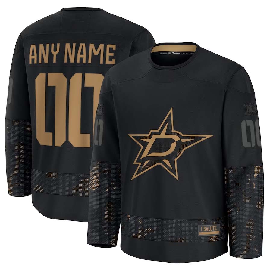 Custom Black 2024 DAL Hockey Shirt Top