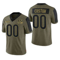 Custom Olive 2021 CIN Football Shirt Top