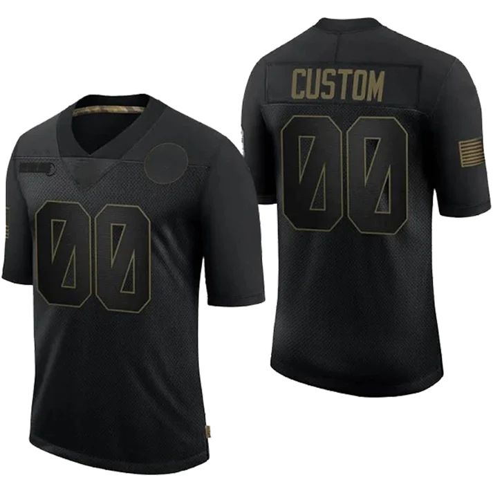 Custom #32 Black 2020 TEN Football Shirt Top