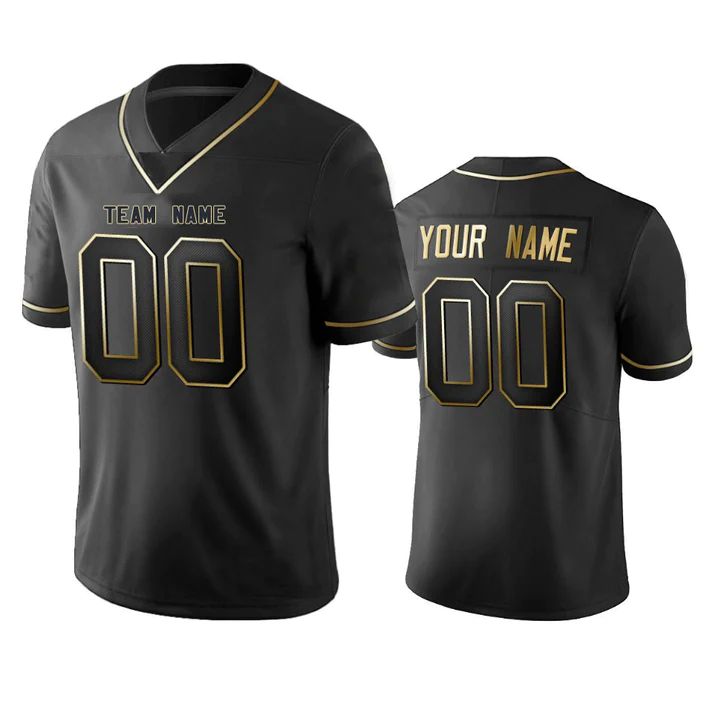 Custom Black TB Football Shirt Top