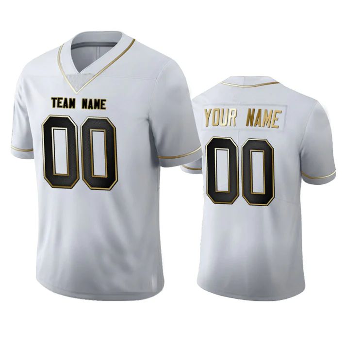 Custom White CAR Football Shirt Top