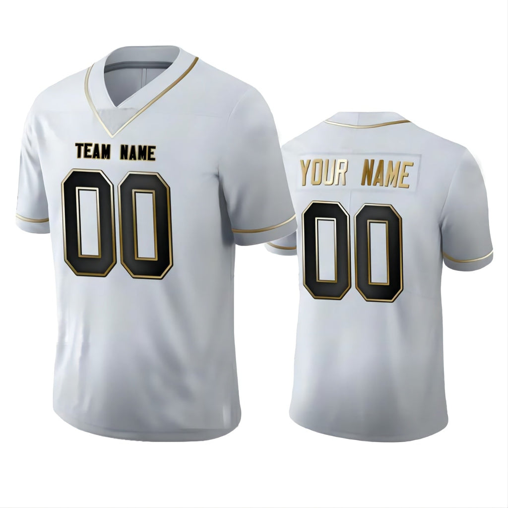Custom White WAS Football Shirt Top