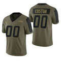 Custom Olive 2021 LAC Football Shirt Top