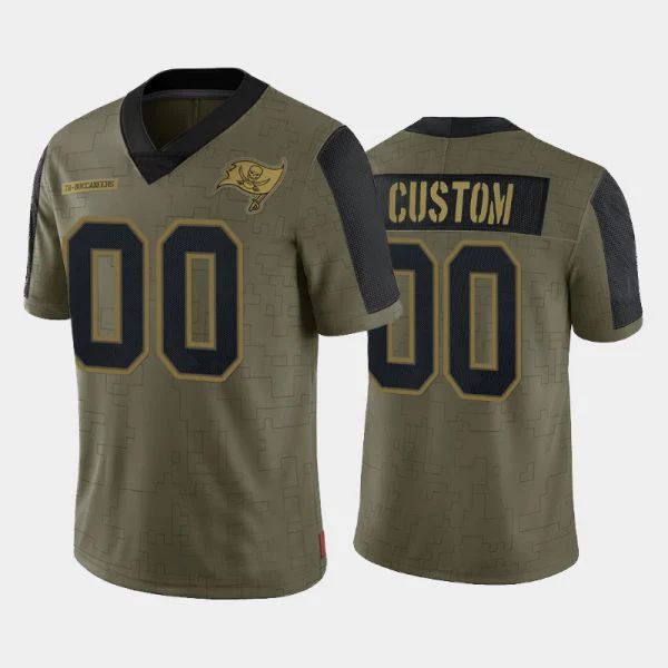 Custom Olive 2021 TB Football Shirt Top