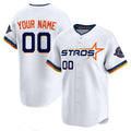Custom White 2025 City Connect HOU Baseball Shirt Top