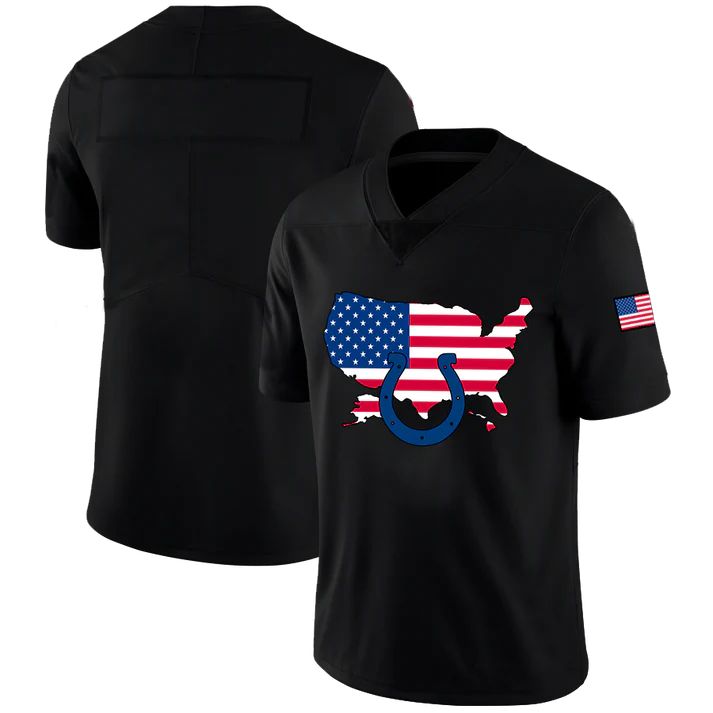 Custom Black IND Football Shirt Top