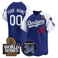 Custom White 2024 LAD Baseball Shirt Top