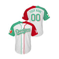Custom White LAD Baseball Shirt Top
