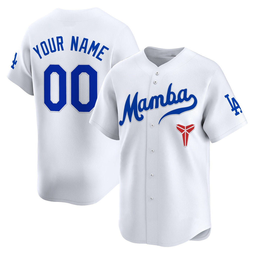 Custom White LAD Baseball Shirt Top