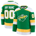 Custom Green MIN Hockey Shirt Top