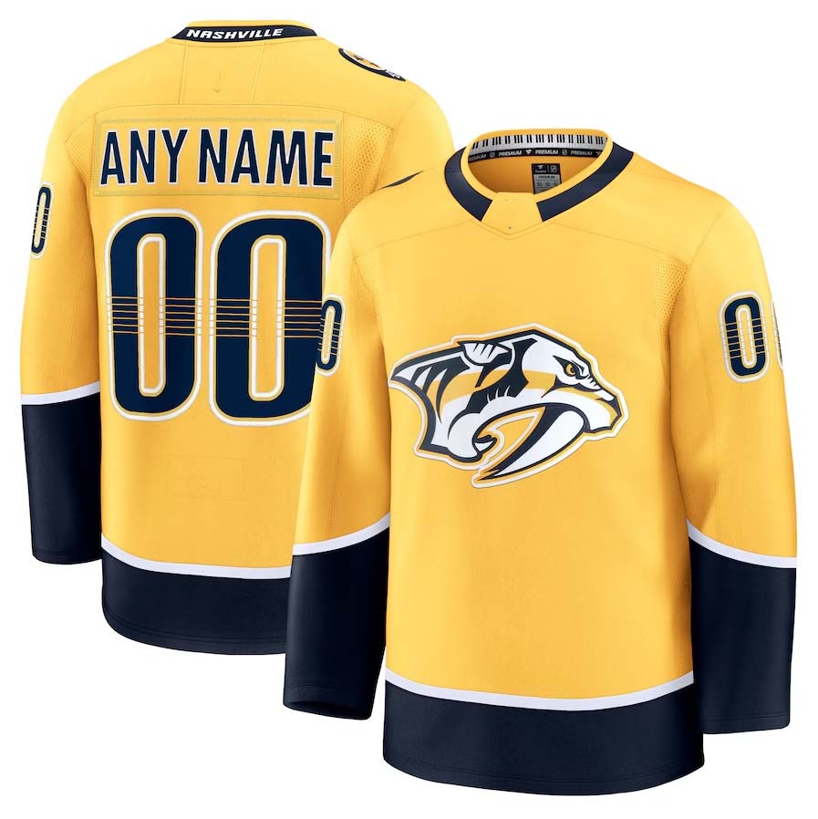 Custom Gold NSH Hockey Shirt Top