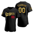 Custom Black LAD Baseball Shirt Top