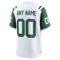 Custom White NYJ Football Shirt Top