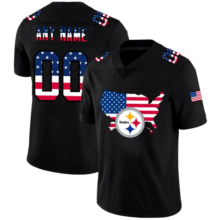 Custom Black PIT Football Shirt Top