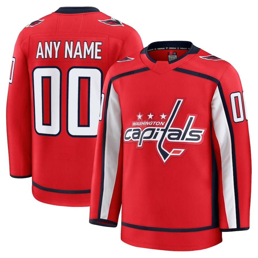 Custom Red WSH Hockey Shirt Top