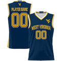 Custom Blue Basketball Shirt Top